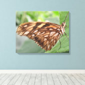 Best bruine botercanvas canvas afdruk (Insitu (Houten vloer))