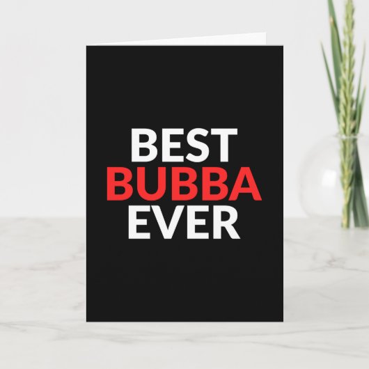 Best Bubba Ever Vintage Brother Design Sibling Kaart (Voorkant)