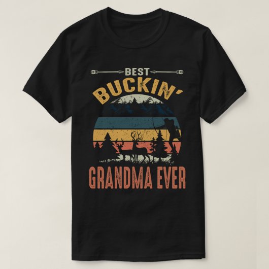 Best Buckin' GRANDMA EVER Vintahe Vaderdag T-shirt (Design voorkant)