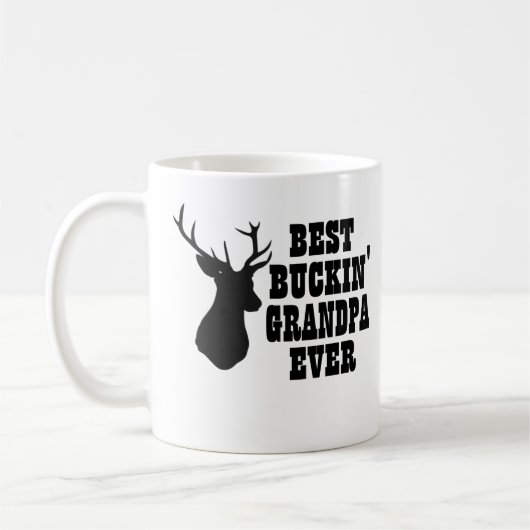 Best Buckin Grandpa Ever Deer Koffiemok (Links)