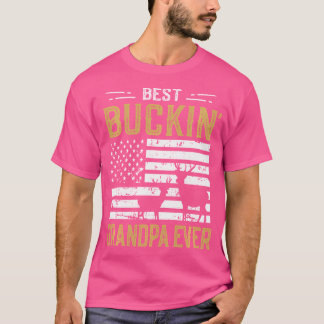 Best Buckin Grandpa Ever Funny Deer Hunter Cool Hu T-shirt