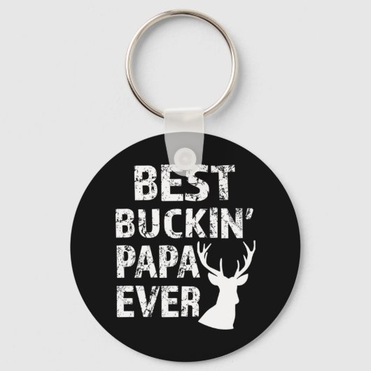 Best Buckin' Papa Ever Fun deer hunting Sleutelhanger (Voorkant)