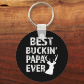 Best Buckin' Papa Ever Fun deer hunting Sleutelhanger (Voorkant)