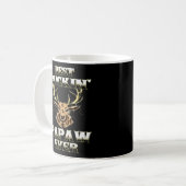 Best Buckin' Papaw Ever Deer Hunting Bucking Fathe Koffiemok (Voorkant links)