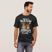 Best Buckin' Stepdad Ever T-shirt Deer Hunting Buc (Voorkant volledig)