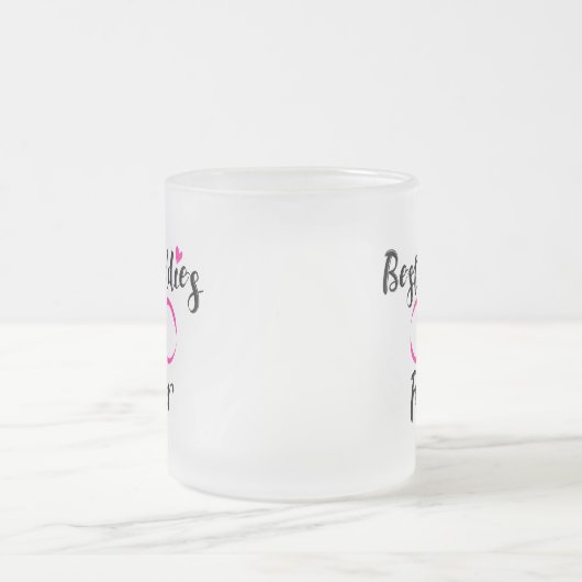 Best Buddies Forever Typography Matglas Koffiemok (Center)