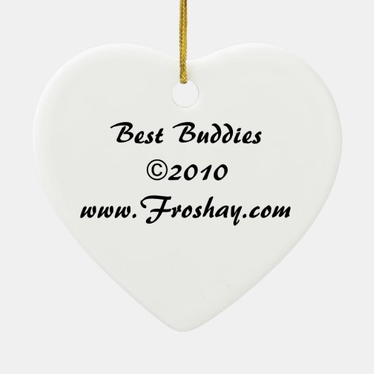 Best Buddies Ornament (Achterkant)