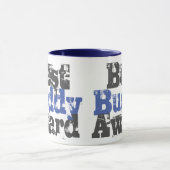 Best Buddy Award in blauw en grijs mok (Midden)