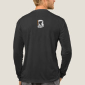 Best Buddy (Dark mode) | Men's Long Sleeve Tri-Blend Shirt (Achterkant volledig)