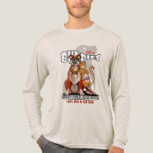 Best Buddy (Light mode) | Men's Long Sleeve Tri-Blend Shirt (Voorkant volledig)