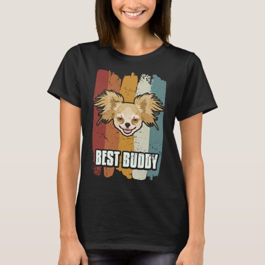 Best Buddy Smiling Chihuahua T-shirt (Voorkant)