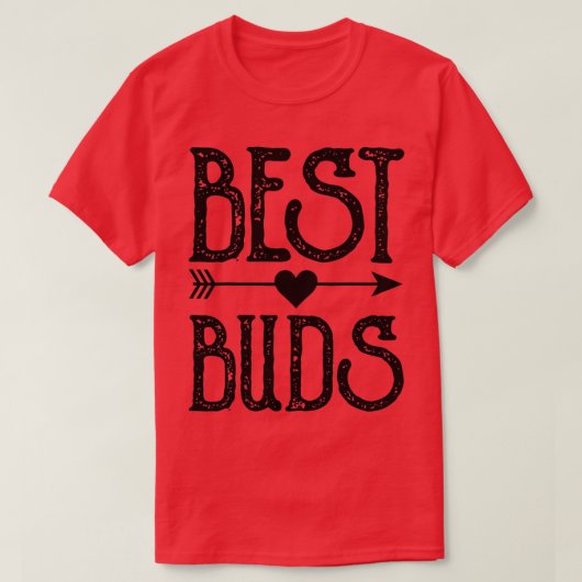 Best Buds Best Friends Matching BFF Friendship Man T-shirt (Design voorkant)