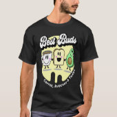 Best Buds  Coffee Avocado and Toast T-shirt (Voorkant)