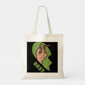 Best Buds Weed Matching Couple Joint Stoner Frien Tote Bag (Achterkant)