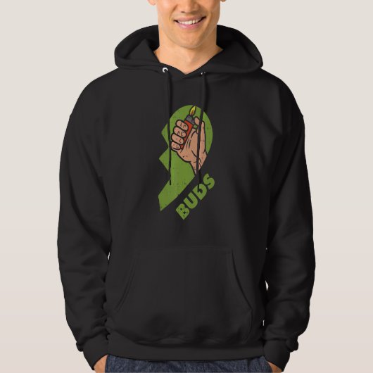 Best Buds Weed Matching Couple Lighter Stoner Fri Hoodie (Voorkant)