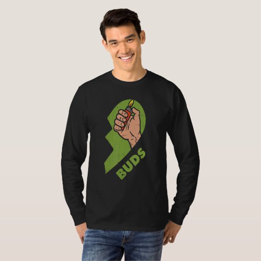 Best Buds Weed Matching Couple Lighter Stoner Fri T-shirt (Voorkant volledig)