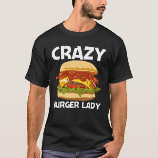 Best Burger Design for Women Mam Hamburger Sandwic T-shirt