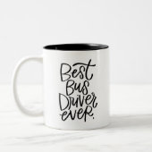 Best Bus Driver Edition voor Mok met tweetone koff (Links)