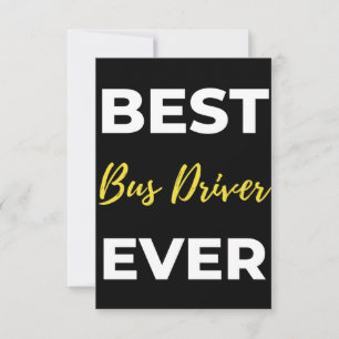 Best Bus Driver Ever Bedankkaart