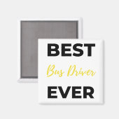 Best Bus Driver Ever bl Magneet (Voorkant / Achterkant)