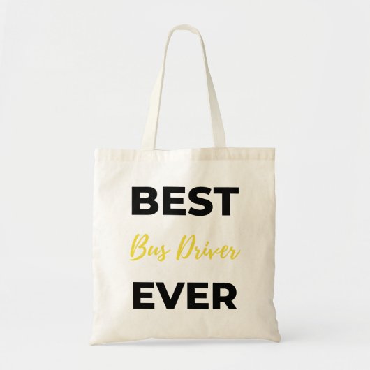Best Bus Driver Ever bl Tote Bag (Voorkant)