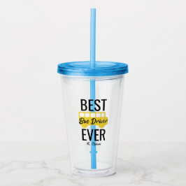 Best Bus Driver Ever School Bus Gepersonaliseerd Acryl Drinkbeker