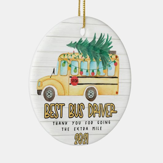 Best Bus Driver Kerstmis Ornament Bus Driver Gift (Rechts)
