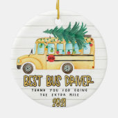 Best Bus Driver Kerstmis Ornament Bus Driver Gift (Achterkant)