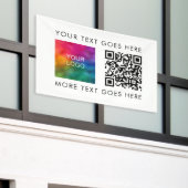 Best Business Bedrijfslogo QR Code Modern Sjabloon Spandoek (Buitenkant Gebouw)