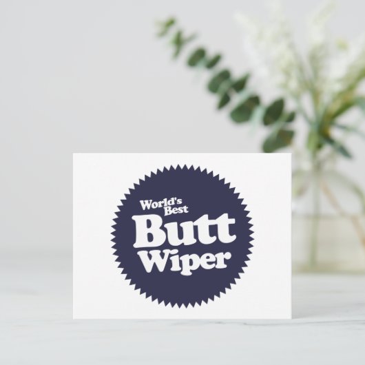 Best Butt Wiper Nurse CNA RNA ter wereld Briefkaart (Staand voorkant)