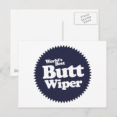Best Butt Wiper Nurse CNA RNA ter wereld Briefkaart (Voorkant / Achterkant)