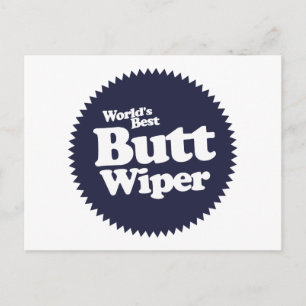 Best Butt Wiper Nurse CNA RNA ter wereld Briefkaart