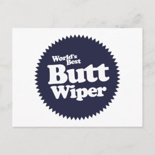 Best Butt Wiper Nurse CNA RNA ter wereld Briefkaart