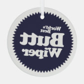 Best Butt Wiper Nurse CNA RNA ter wereld Glas Ornament (Achterkant)