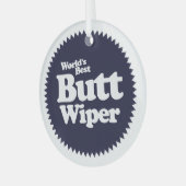 Best Butt Wiper Nurse CNA RNA ter wereld Glas Ornament (Voorkant links)
