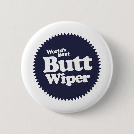 Best Butt Wiper Nurse CNA RNA ter wereld Ronde Button 5,7 Cm
