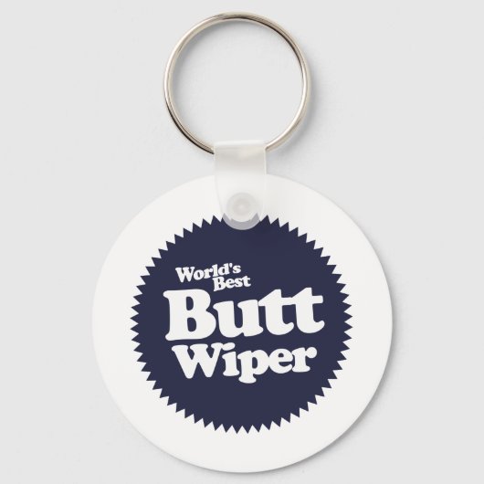 Best Butt Wiper Nurse CNA RNA ter wereld Sleutelhanger (Voorkant)
