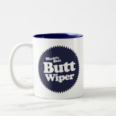 Best Butt Wiper Nurse CNA RNA ter wereld Tweekleurige Koffiemok (Links)
