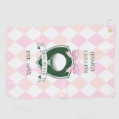Best by par roze moderne elegante Girly Lady Golfe Golfhanddoek (Horizontaal)