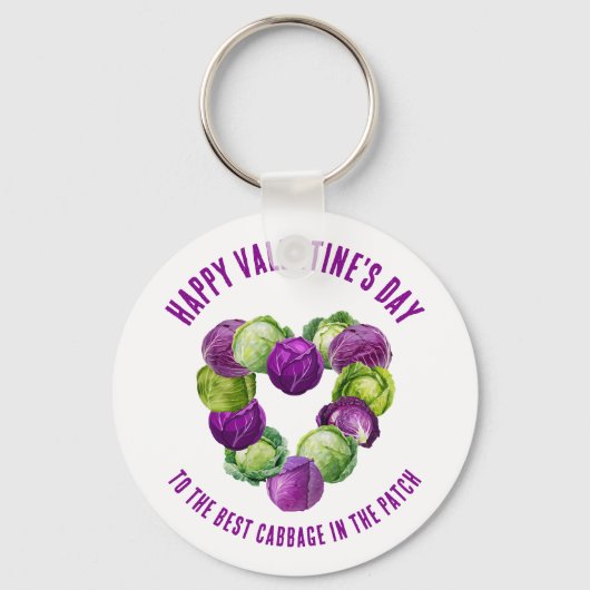 BEST CABBAGE IN THE PATCH Valentine Couples Sleutelhanger (Achterkant)