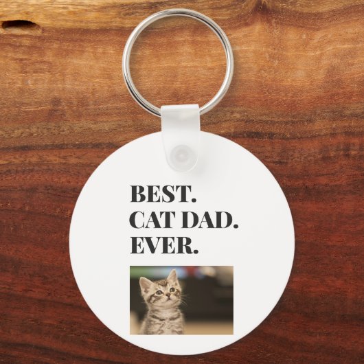 Best Cad Pap Ever Foto Sleutelhanger (Voorkant)