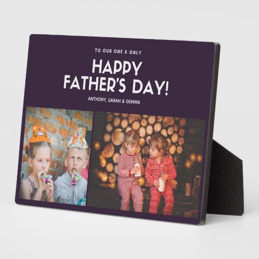 BEST cadeau voor DADS! Voeg foto's toe - vaders ho Fotoplaat (Zijkant)