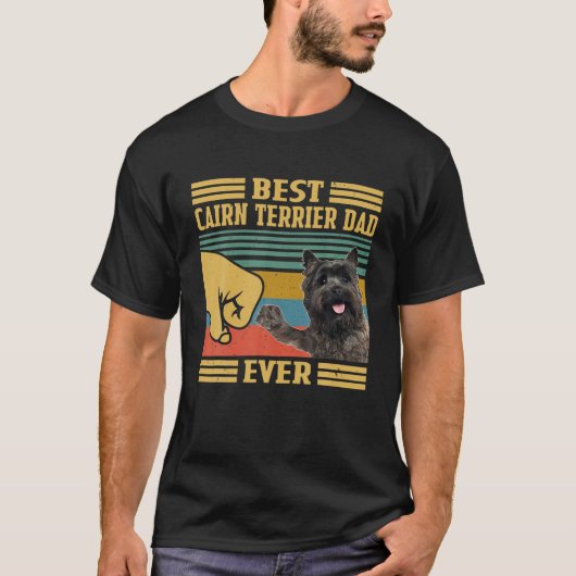 Best Cairn Terrier Pa ooit vaderdag Ch T-shirt (Voorkant)