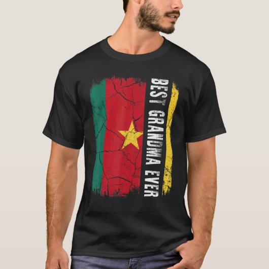 Best Cameroonian Grandma Ever Cameroon Flag Mother T-shirt (Voorkant)