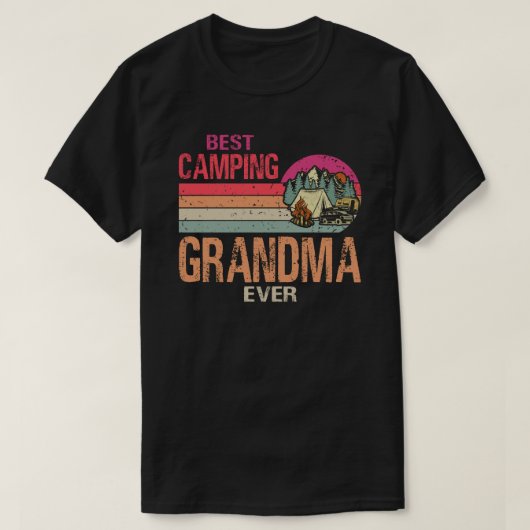Best Camping Grandma Ever Camper Vader's T-shirt (Design voorkant)