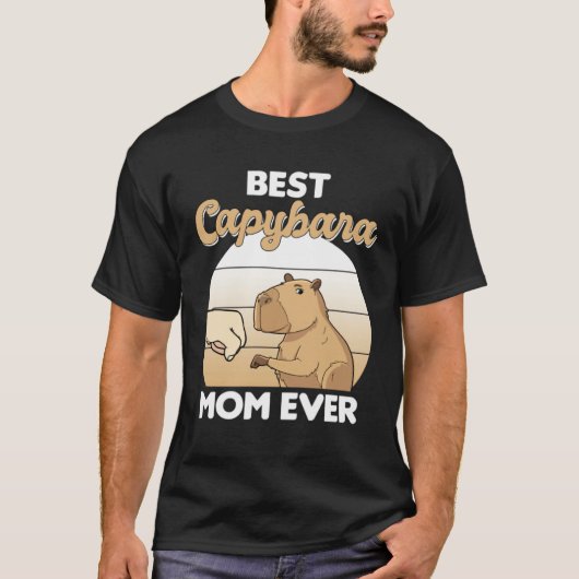 Best Capybara Mom Ever Capybara T-shirt (Voorkant)