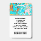 Best Card Presentation ID Card for work Badge (Achterkant)