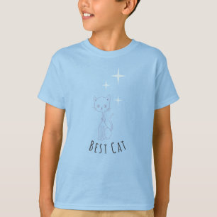 Best Cat Cute Minimalistic Kinder T-shirt