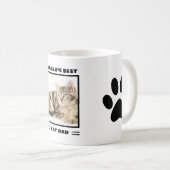 Best Cat Dad aangepaste foto op maat Koffiemok (Voorkant rechts)