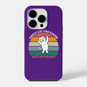 Best Cat Dad Ever Ask Peanut, grappige kattevader iPhone 14 Plus Hoesje